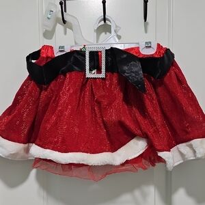 Red Santa Skirt Claires
